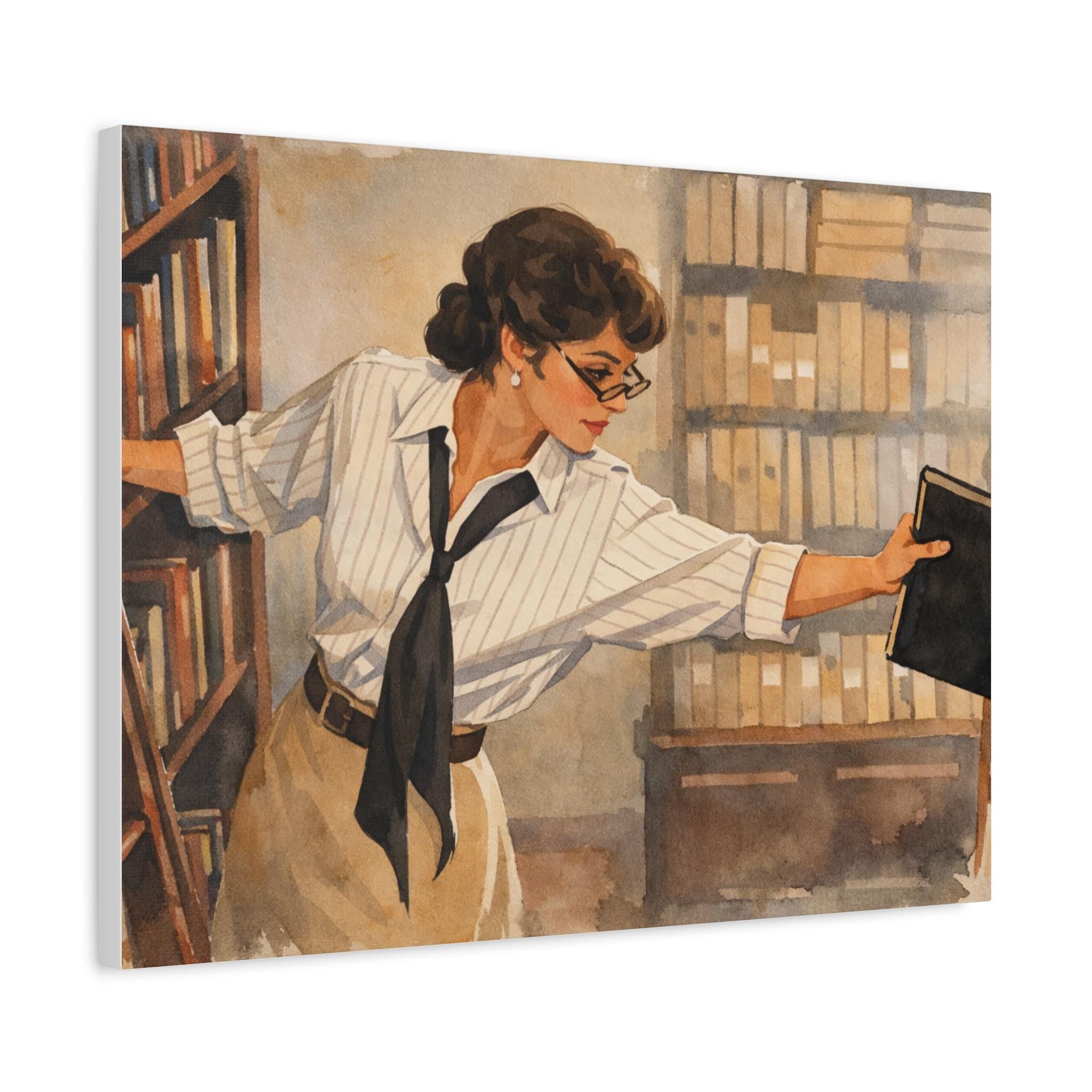 The Mummy 1999: Evelyn Librarian Canvas