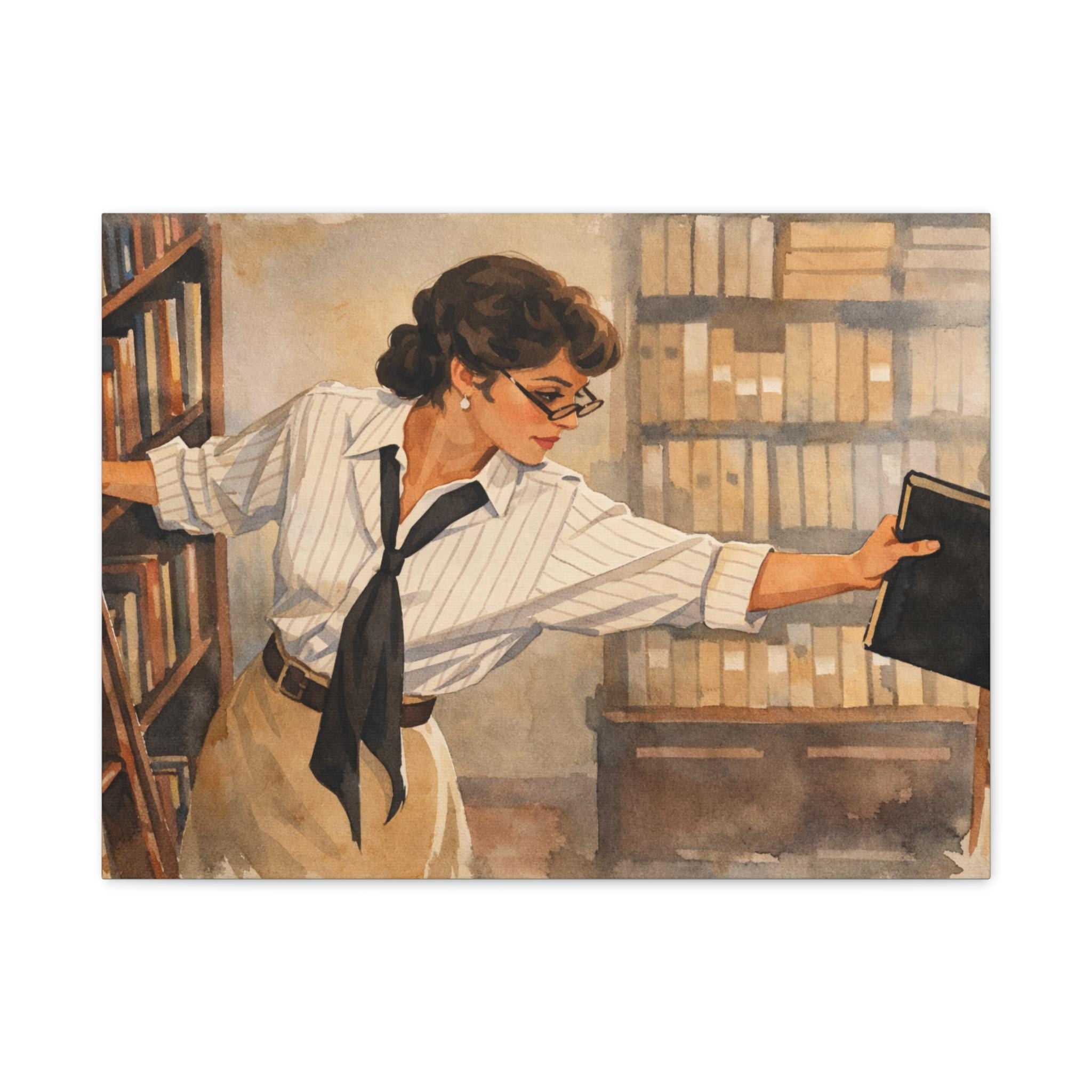 The Mummy 1999: Evelyn Librarian Canvas