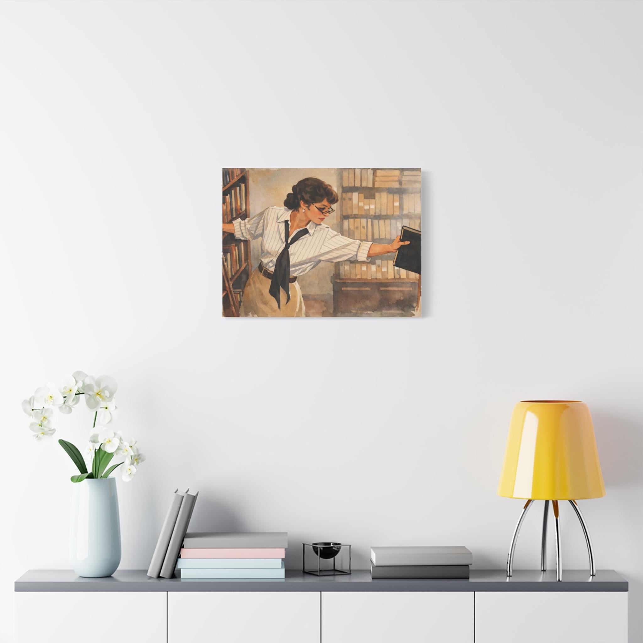The Mummy 1999: Evelyn Librarian Canvas