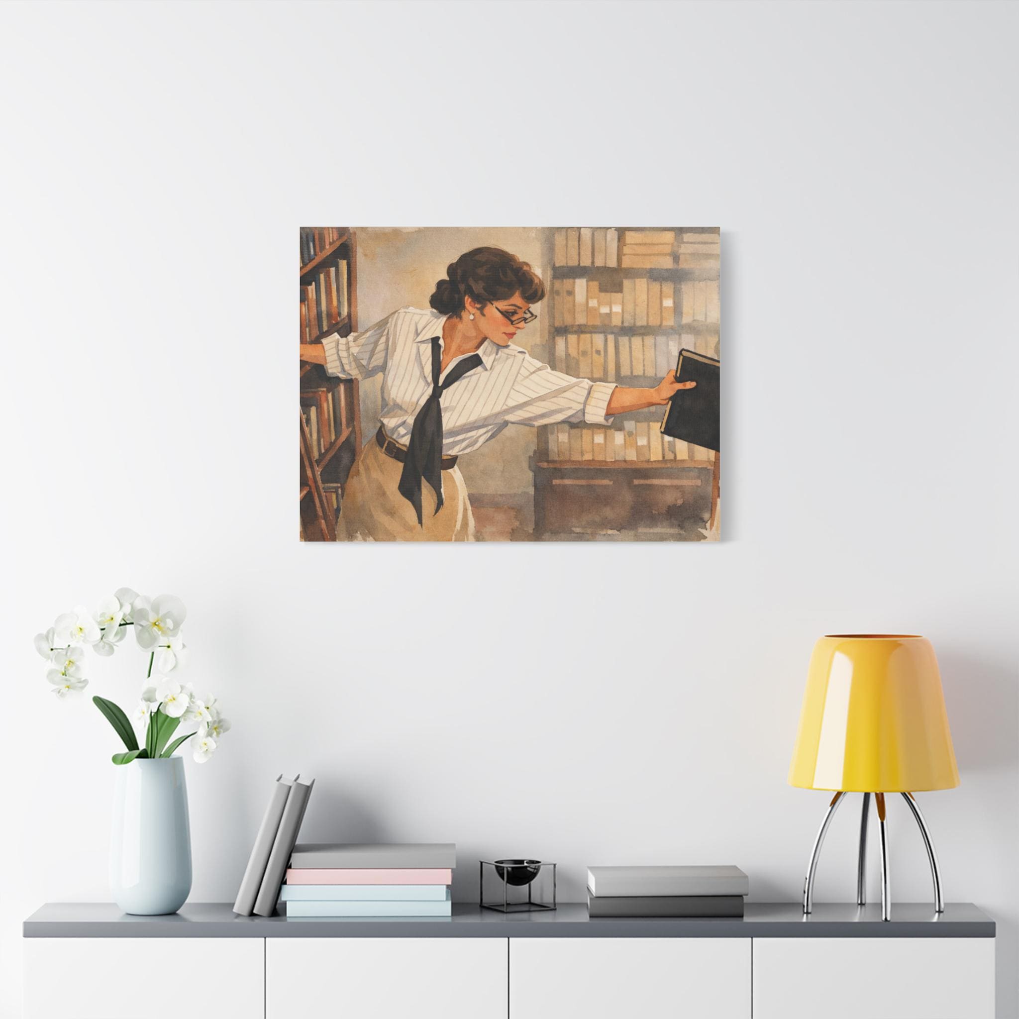 The Mummy 1999: Evelyn Librarian Canvas