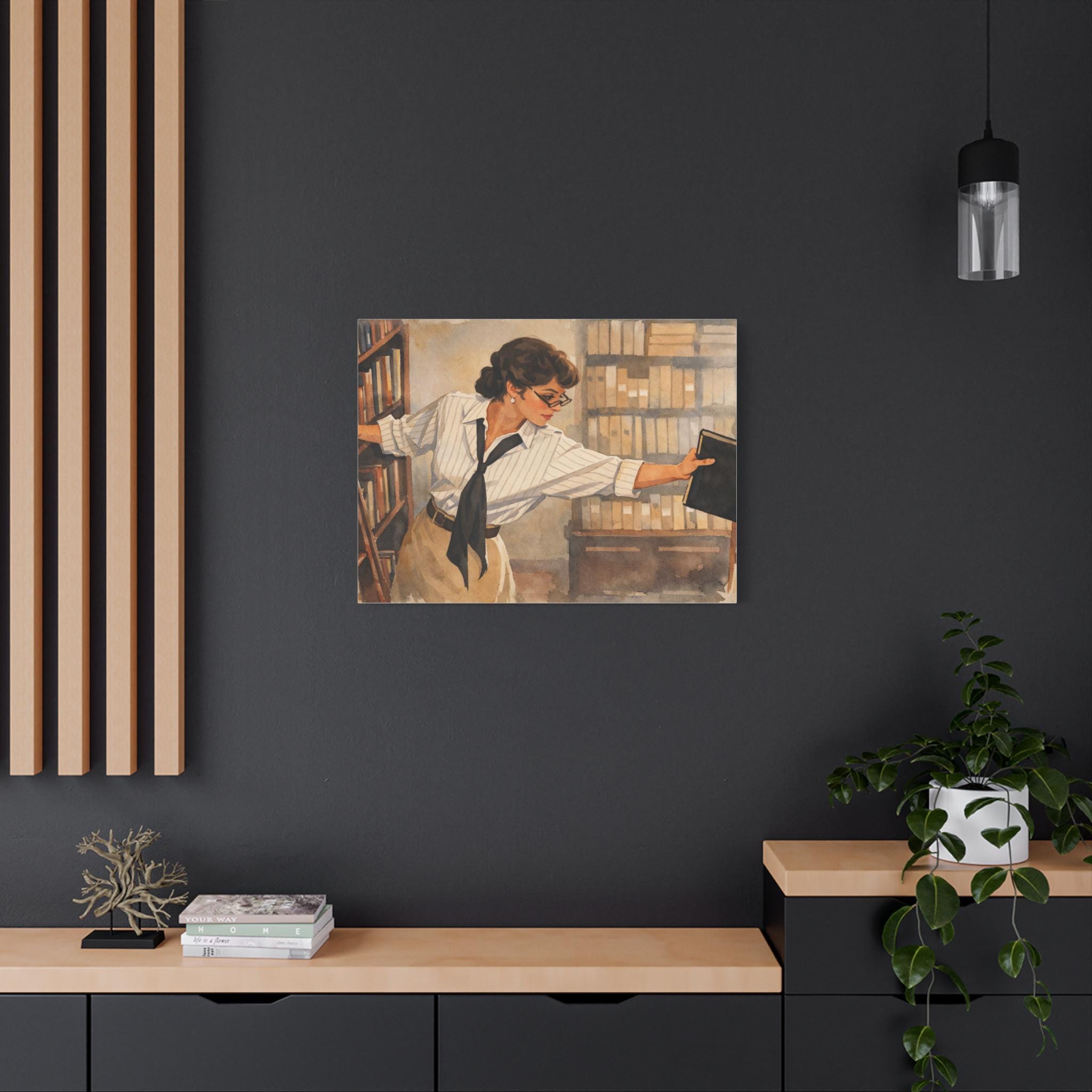 The Mummy 1999: Evelyn Librarian Canvas