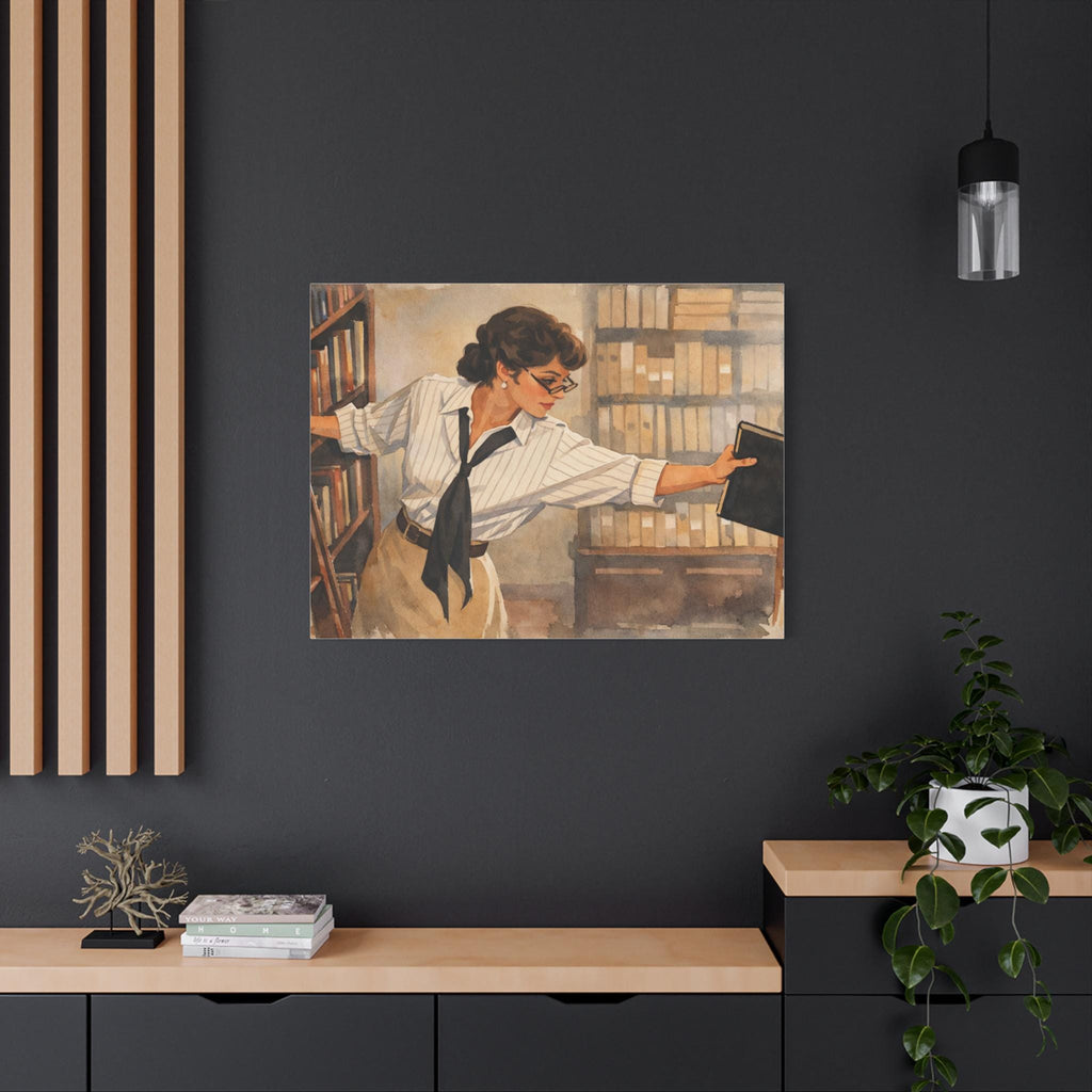 The Mummy 1999: Evelyn Librarian Canvas
