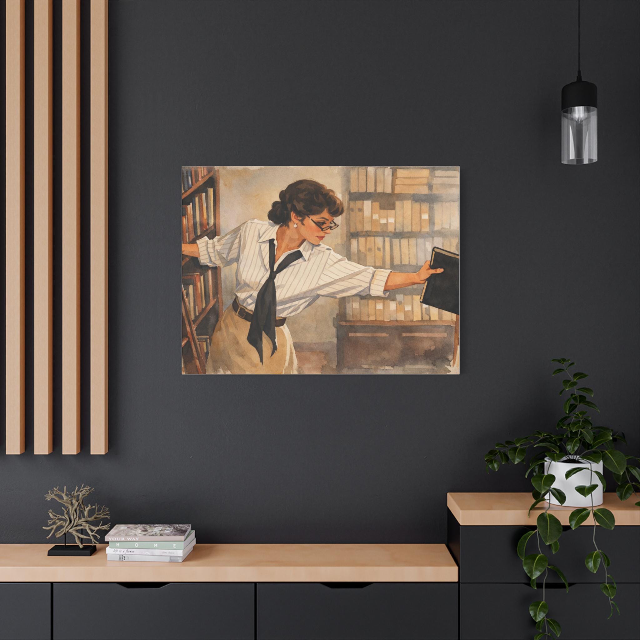 The Mummy 1999: Evelyn Librarian Canvas