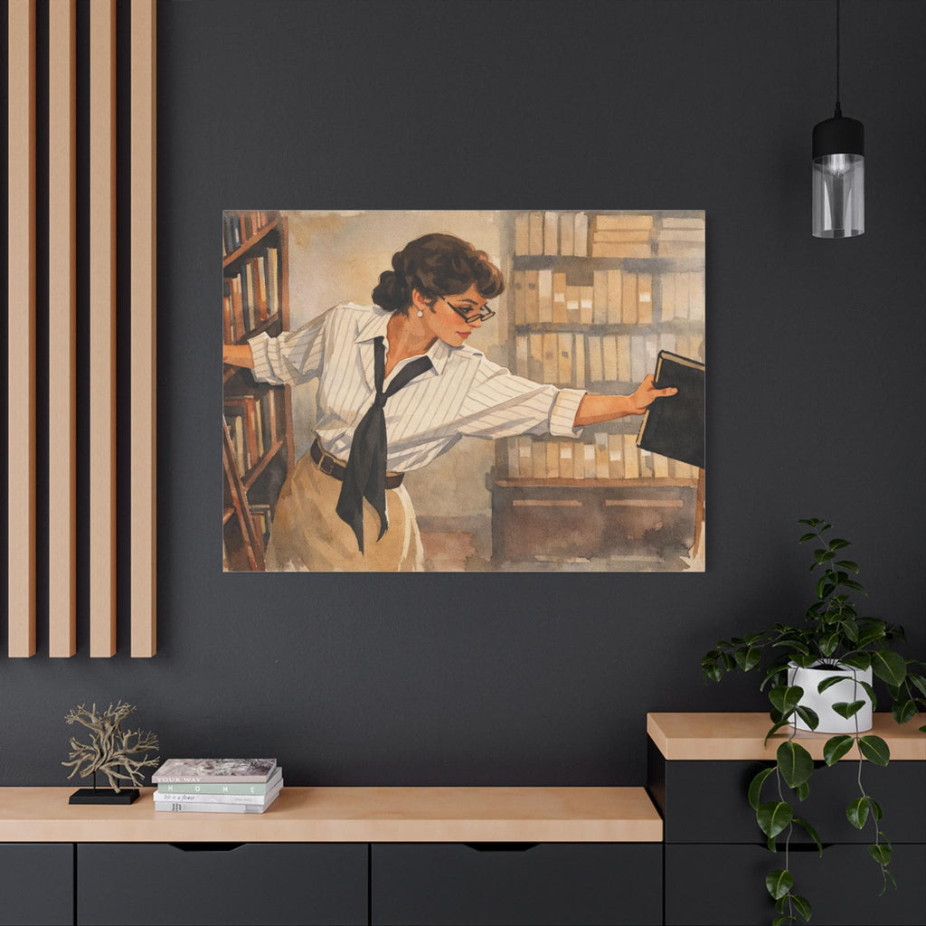 The Mummy 1999: Evelyn Librarian Canvas