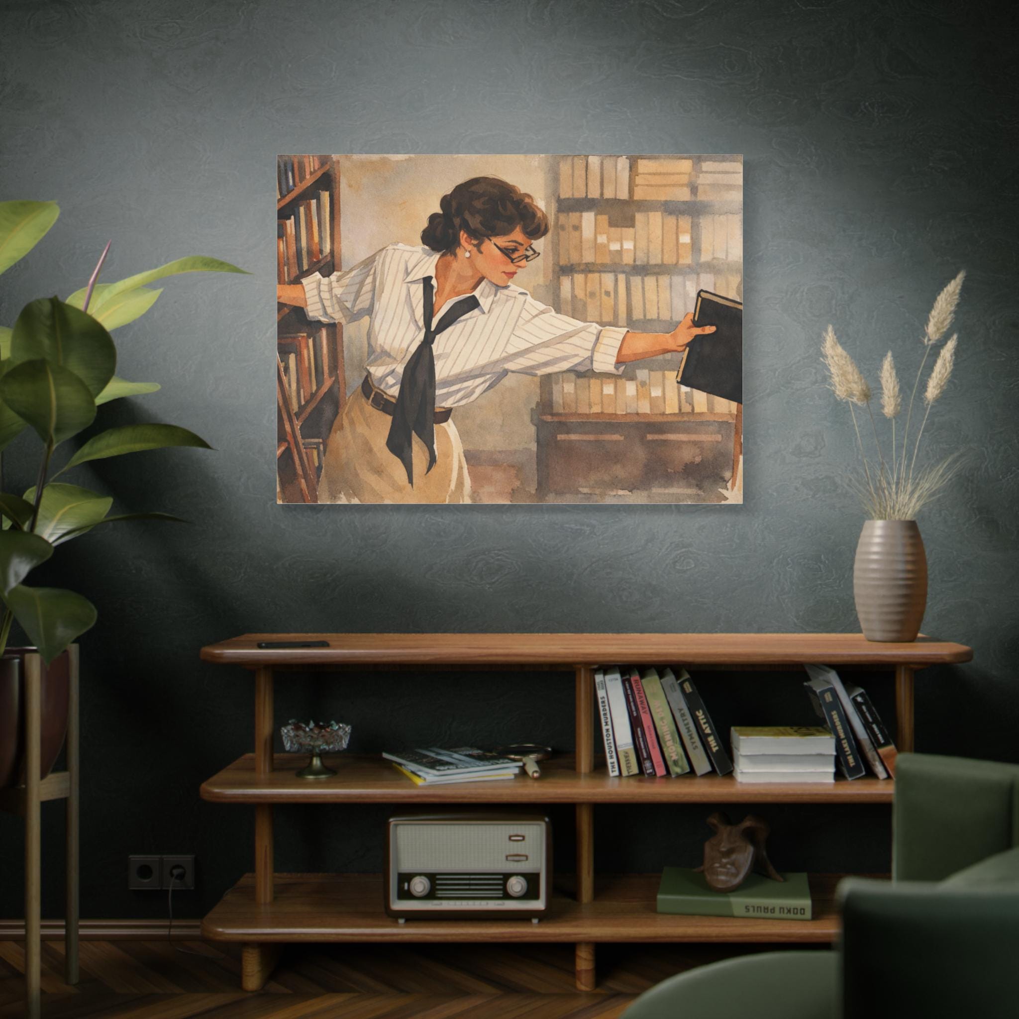 The Mummy 1999: Evelyn Librarian Canvas