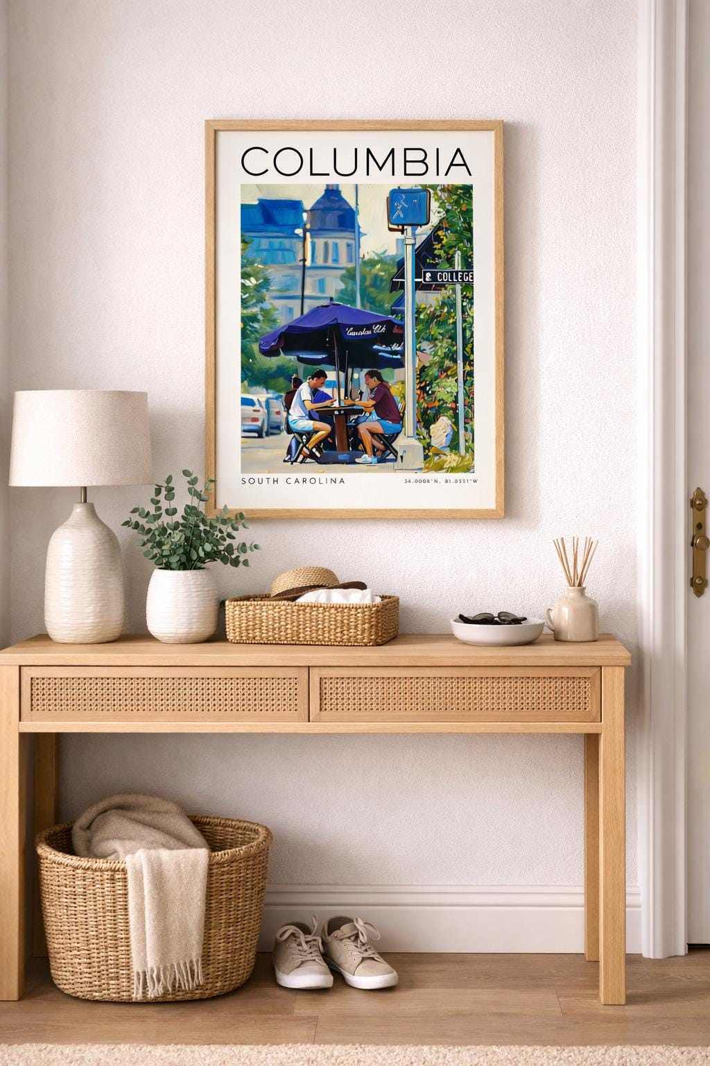 Columbia South Carolina Travel Print