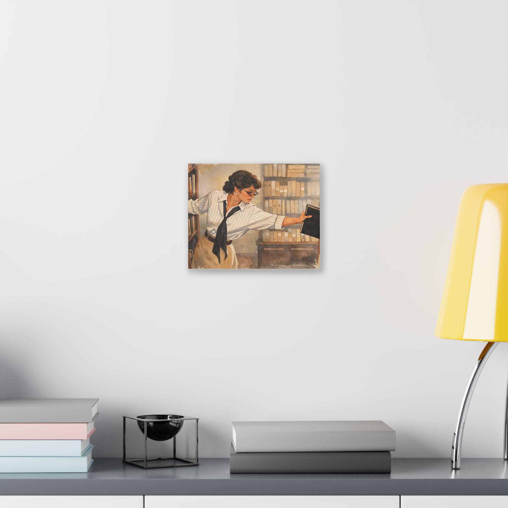 The Mummy 1999: Evelyn Librarian Classic Stretched Canvas