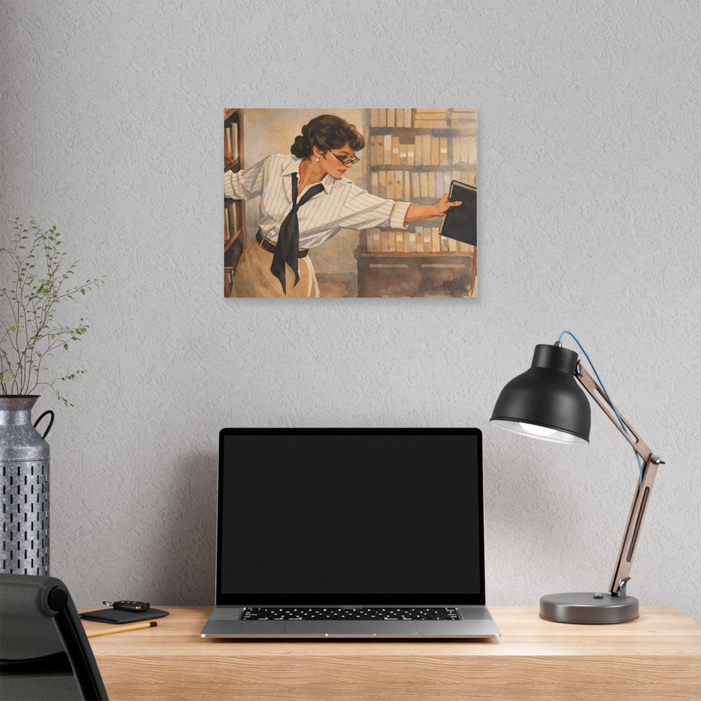 The Mummy 1999: Evelyn Librarian Classic Stretched Canvas