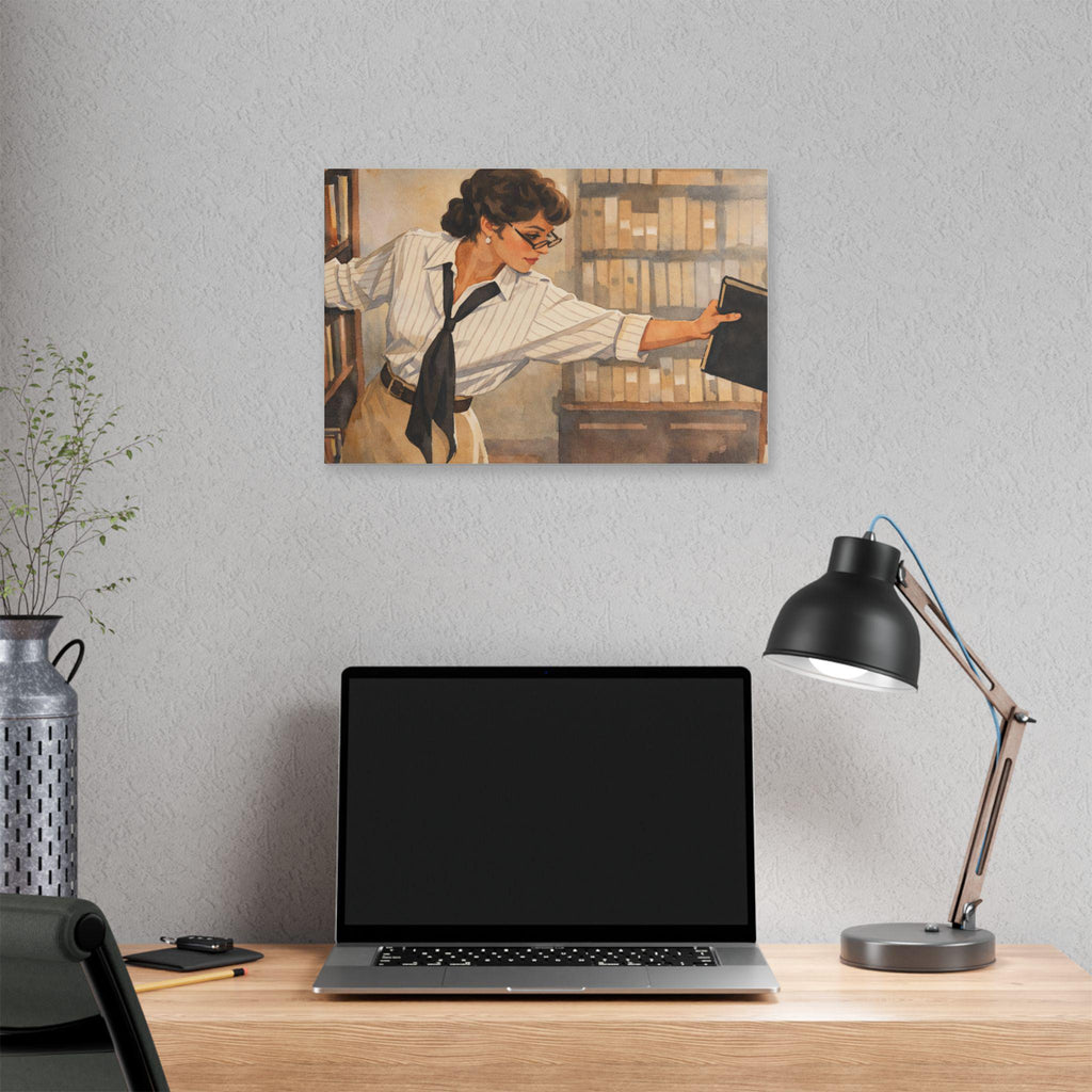 The Mummy 1999: Evelyn Librarian Classic Stretched Canvas