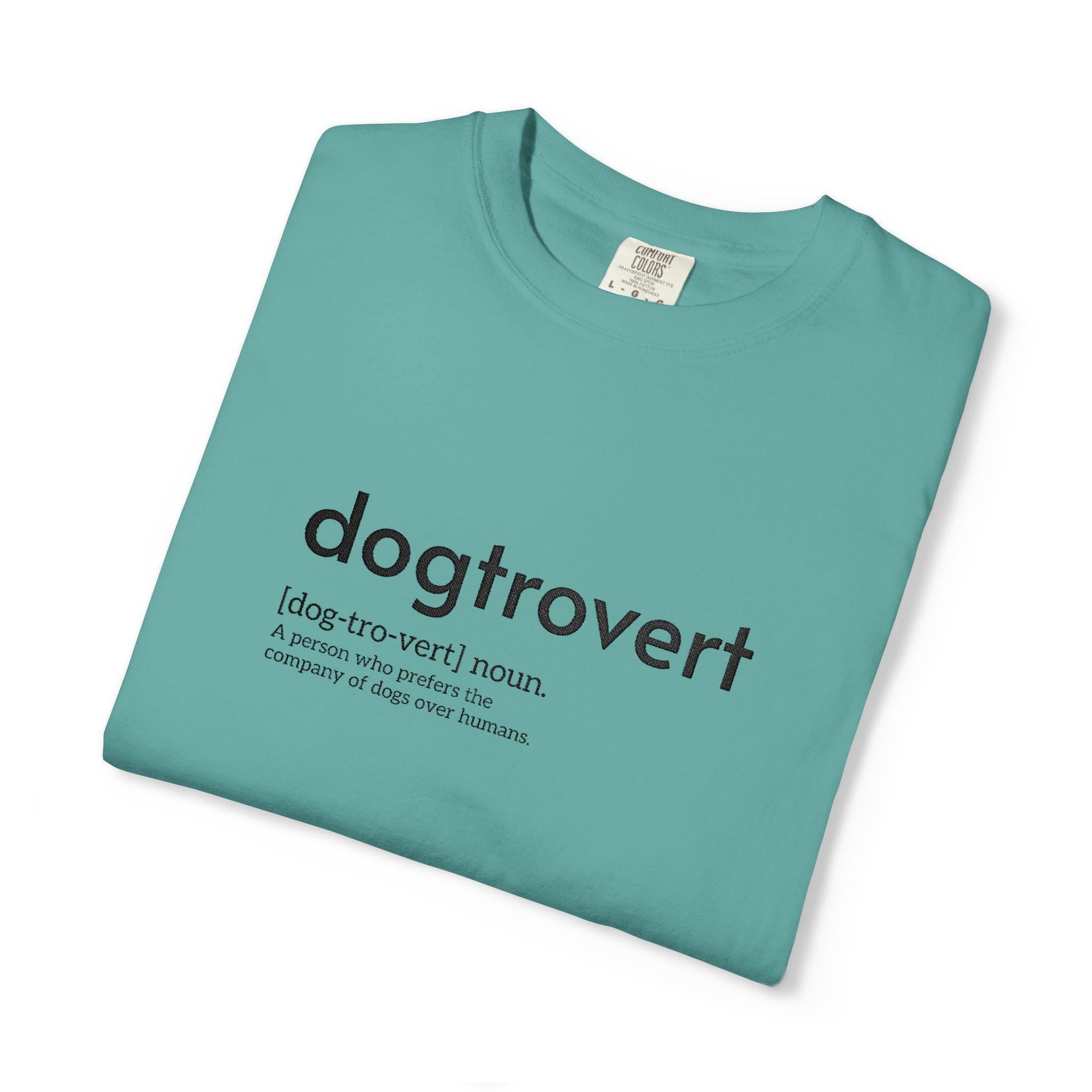 Dog-tro-vert Embroidered T-Shirt