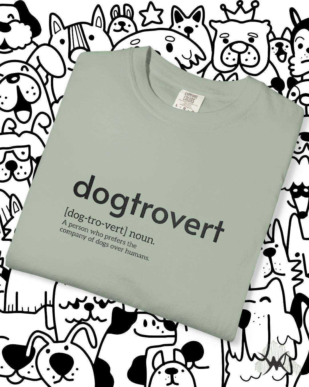 Dog-tro-vert Embroidered T-Shirt