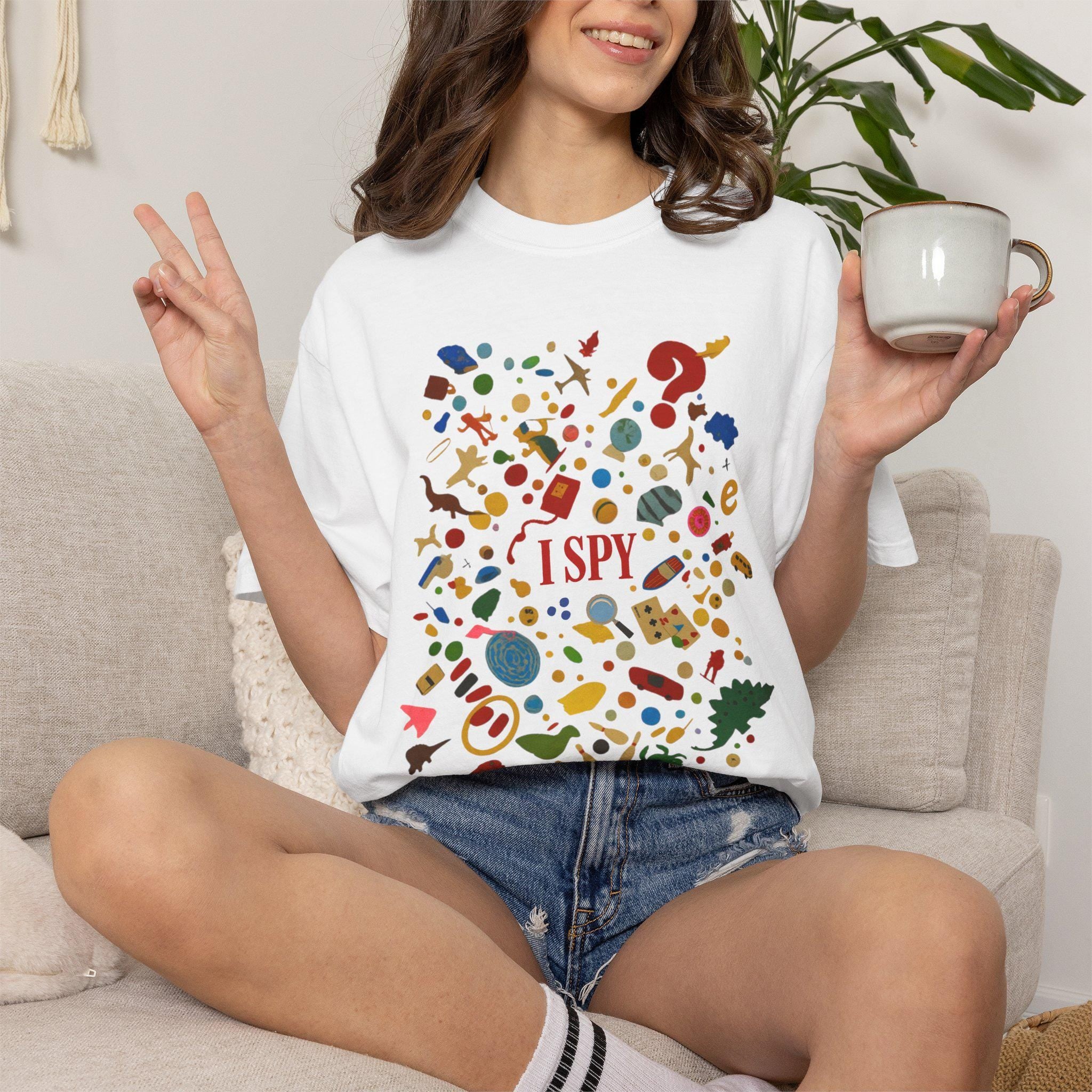 I Spy Puzzle Pattern T-Shirt