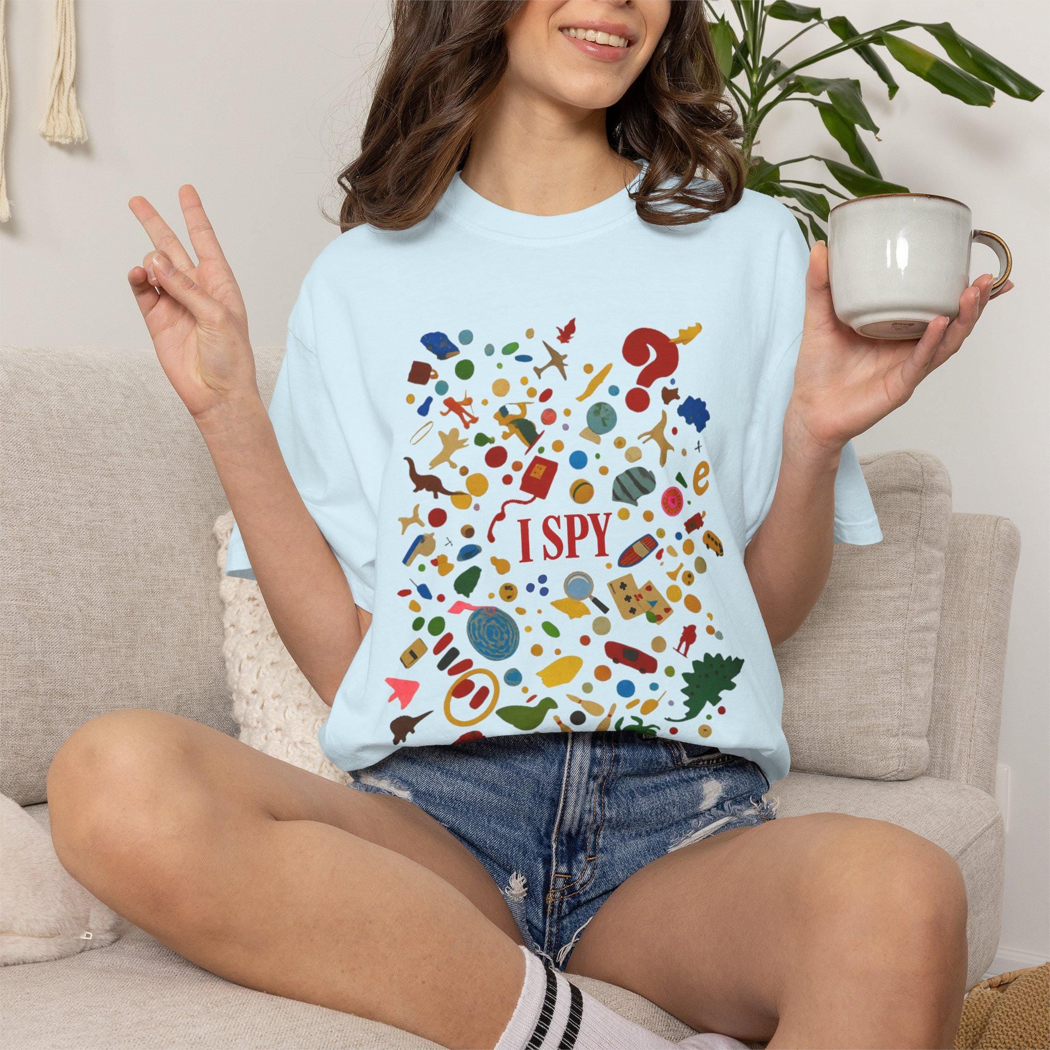 I Spy Puzzle Pattern T-Shirt